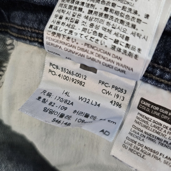 Levi's 515 bootcut darkwash stretch retro pockets classic women's jeans W32 L34 - Picture 8 of 8